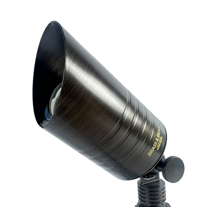 4-Pack Solid Brass Landscape Lights - 12V Low Voltage Outdoor