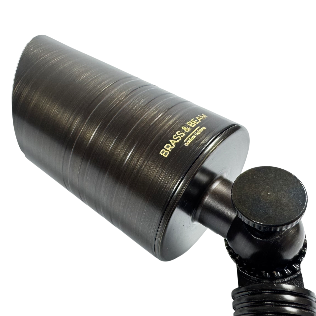 4-Pack Solid Brass Landscape Lights - 12V Low Voltage Outdoor