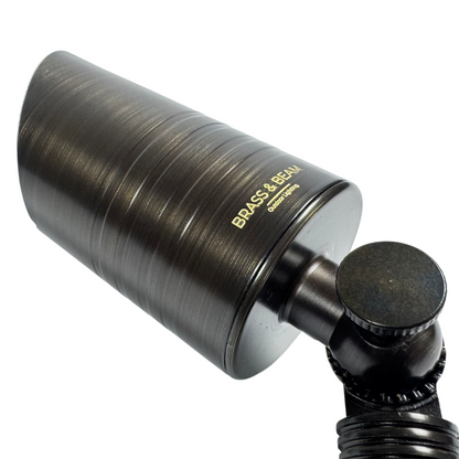 4-Pack Solid Brass Landscape Lights - 12V Low Voltage Outdoor